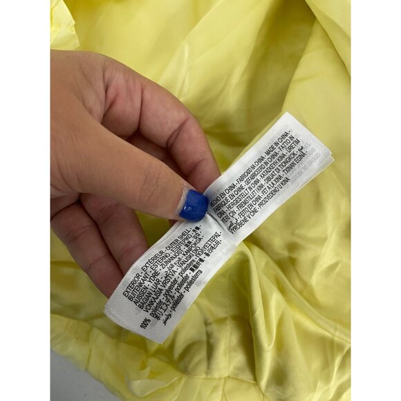 Zara Womens Blazer Jacket M Medium Yellow Textured Ruffled Cropped 3920/273 NWT - Picture 11 of 16